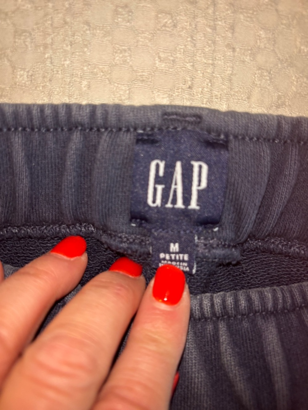 GAP Women's Flare/Wide Leg Jeans - Navy with Red Accent